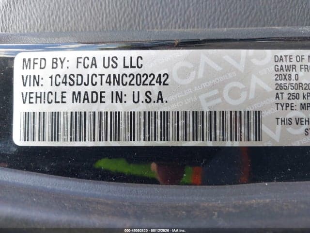 2022 DODGE DURANGO R/T AWD 9