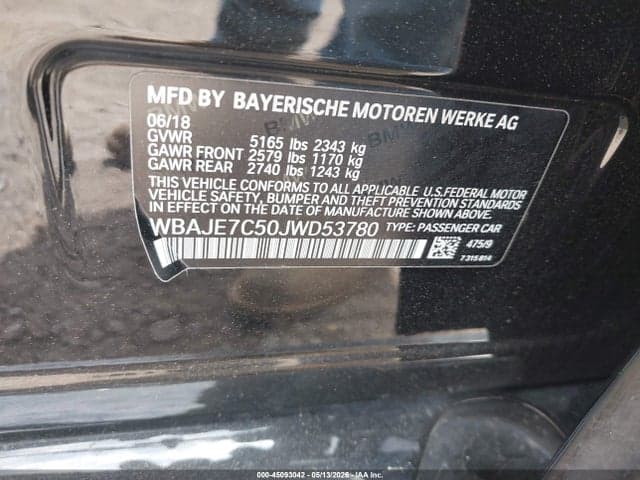 2018 BMW 540I XDRIVE 9