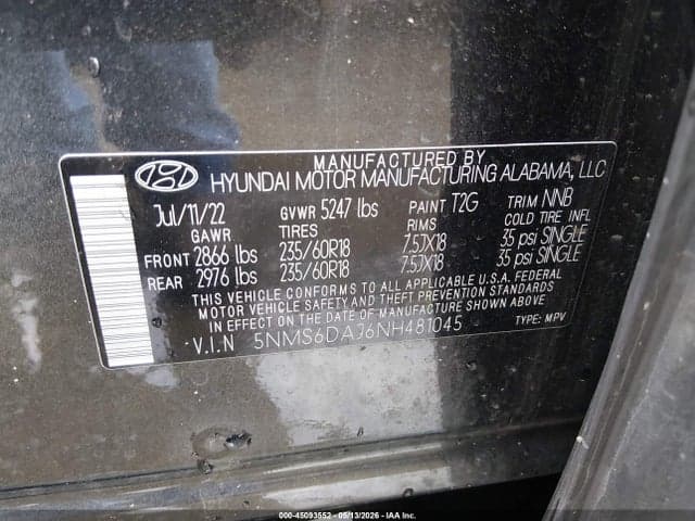 2022 HYUNDAI SANTA FE XRT 9