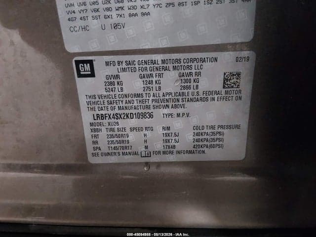 2019 BUICK ENVISION AWD PREMIUM II 9
