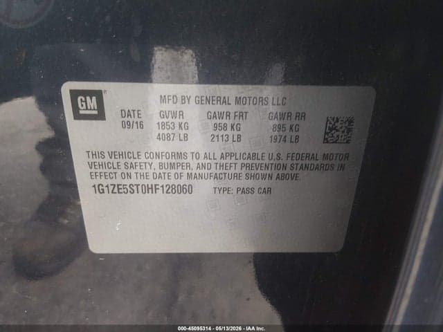 2017 CHEVROLET MALIBU 1LT 9