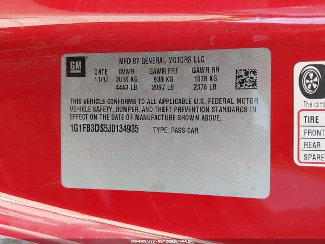 2018 CHEVROLET CAMARO 1LT 9