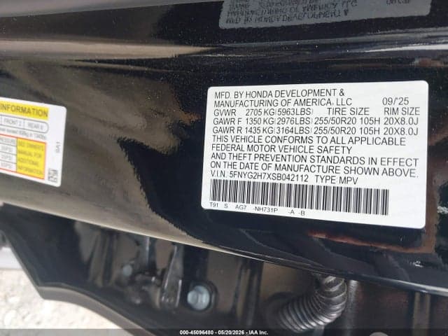 2025 HONDA PILOT TOURING 9