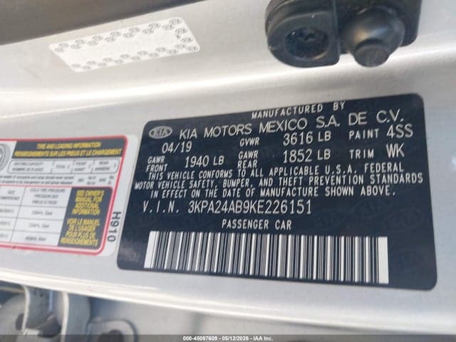 2019 KIA RIO LX 9