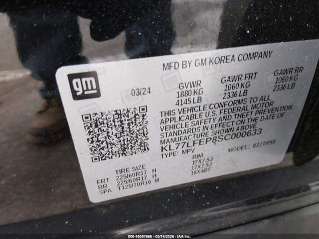 2025 CHEVROLET TRAX FWD LS 10