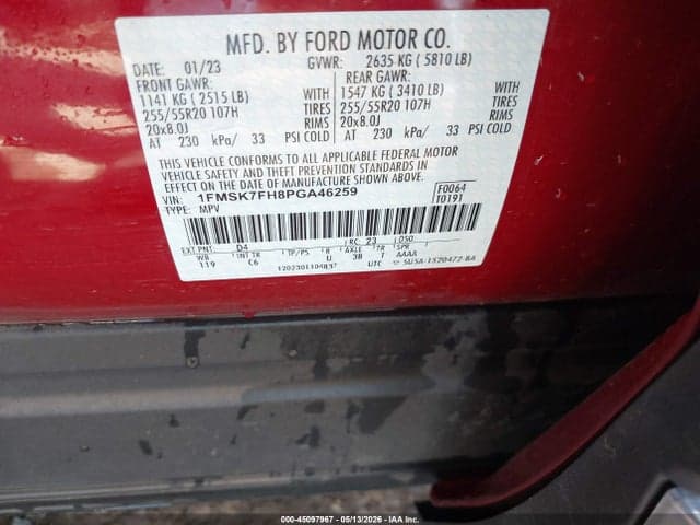 2023 FORD EXPLORER LIMITED 9