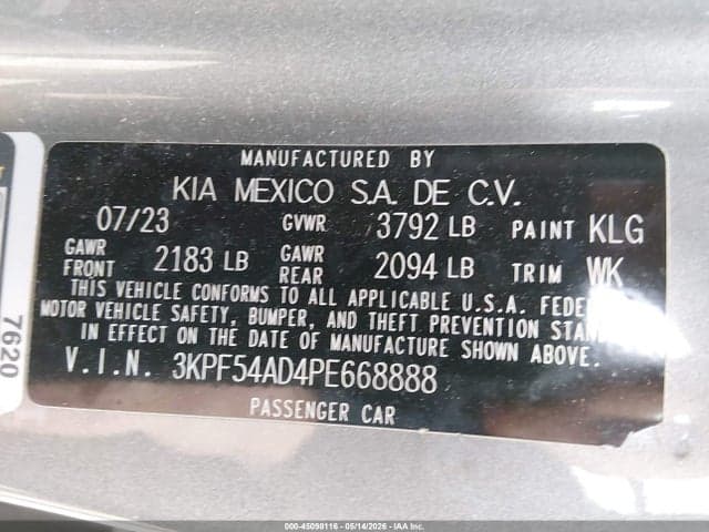 2023 KIA FORTE GT-LINE 10