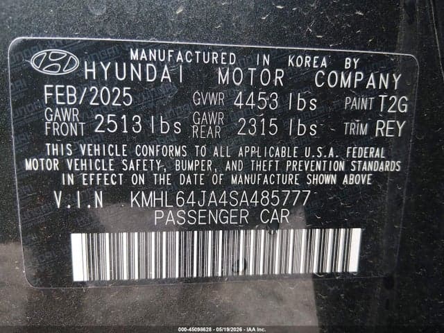 2025 HYUNDAI SONATA SEL 9