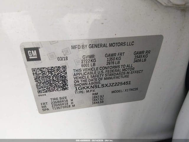 2018 GMC ACADIA SLE-2 9