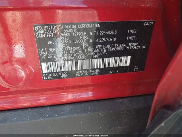 2021 TOYOTA RAV4 PRIME SE 9