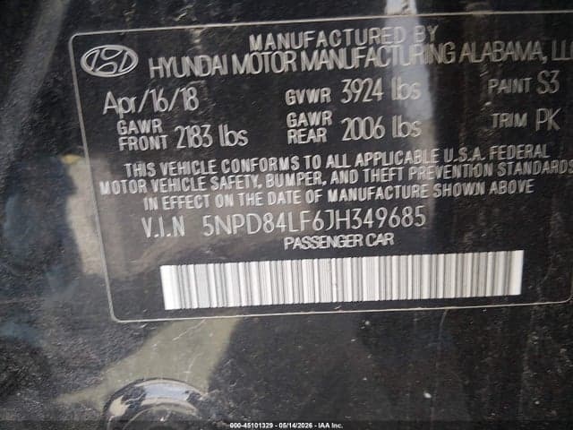 2018 HYUNDAI ELANTRA VALUE EDITION 9
