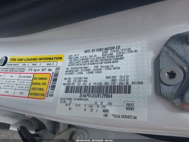 2018 FORD FUSION HYBRID SE 9