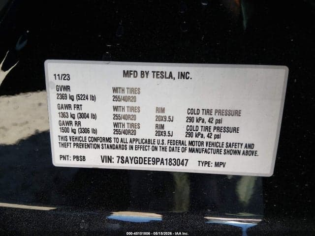2023 TESLA MODEL Y 9