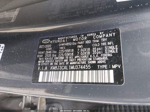 2021 HYUNDAI TUCSON ULTIMATE 9