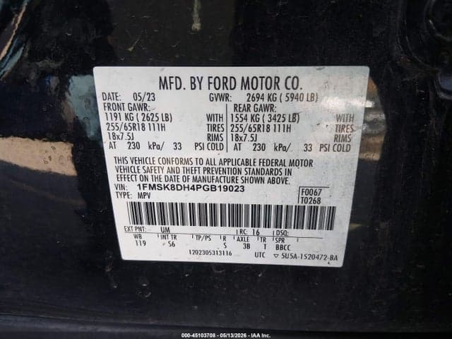2023 FORD EXPLORER XLT 9