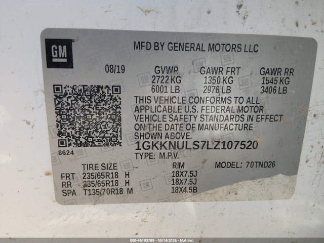2020 GMC ACADIA AWD SLT 9