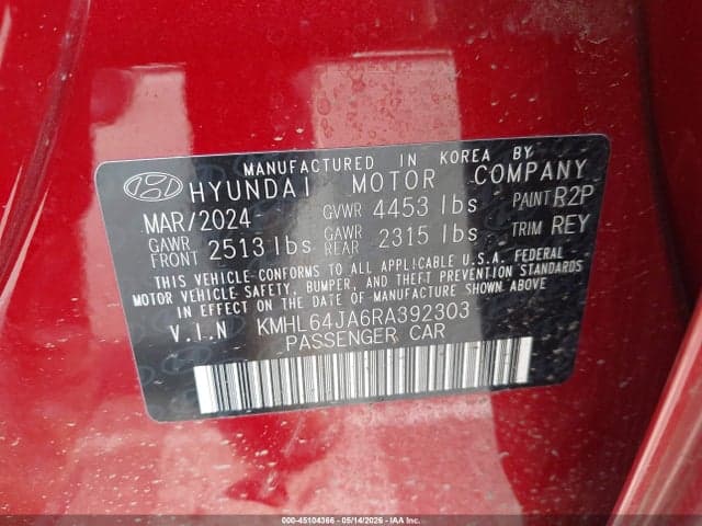 2024 HYUNDAI SONATA SEL 9