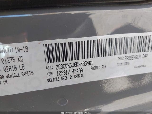 2019 DODGE CHARGER SCAT PACK RWD 9