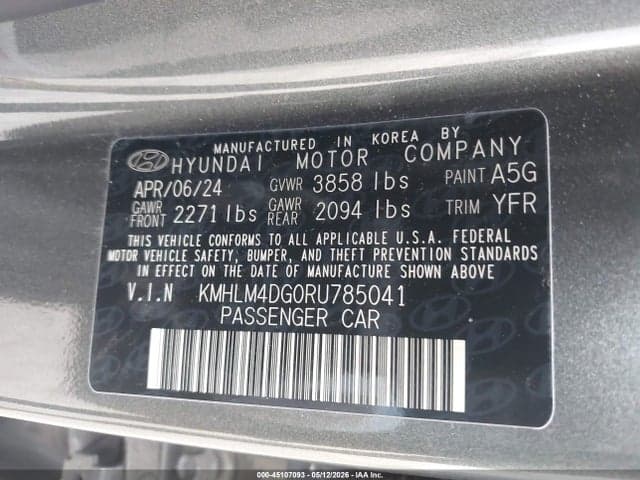 2024 HYUNDAI ELANTRA SEL 9
