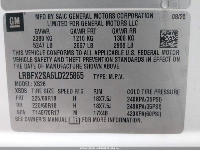 2020 BUICK ENVISION AWD ESSENCE 9
