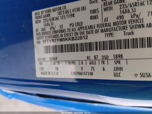 2019 FORD TRANSIT-250 9