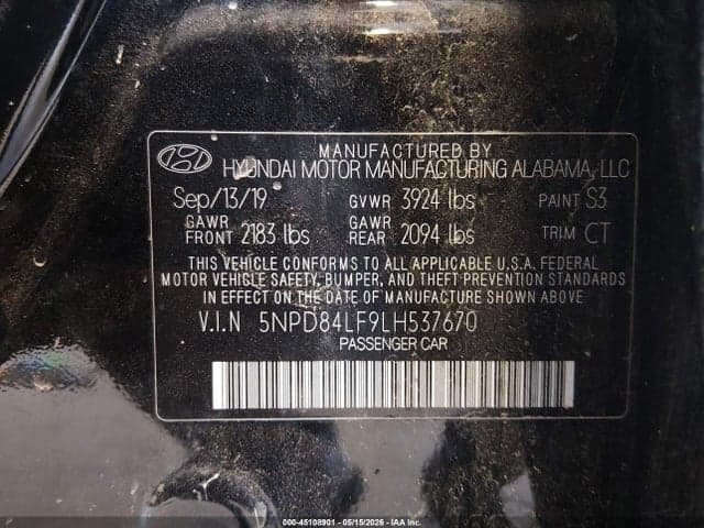 2020 HYUNDAI ELANTRA VALUE EDITION 9