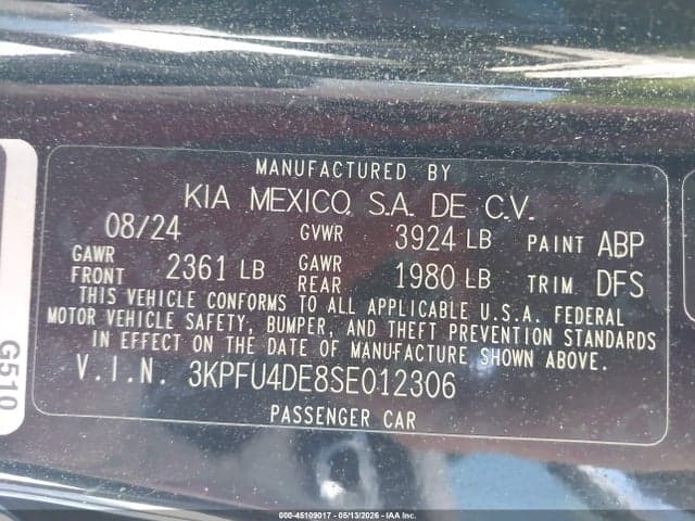 2025 KIA K4 EX 9