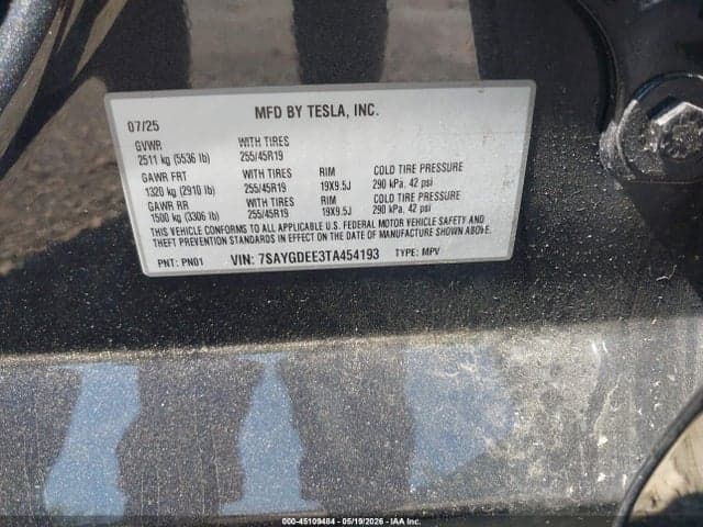 2026 TESLA MODEL Y ALL-WHEEL DRIVE/LONG RANGE LAUNCH SERIES/PREMIUM ALL-WHEEL DRIVE 9