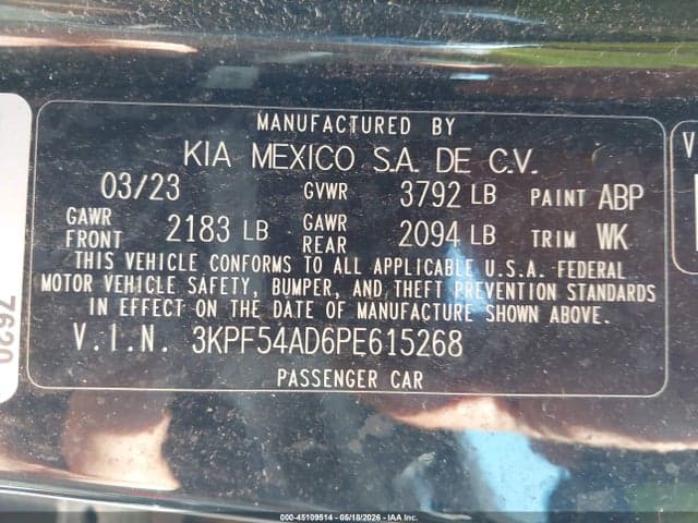 2023 KIA FORTE GT-LINE 9