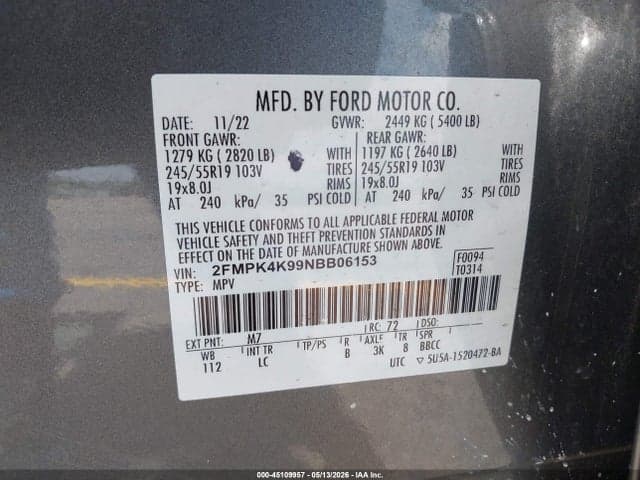 2022 FORD EDGE TITANIUM 9