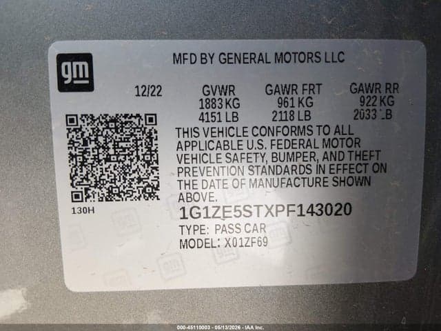 2023 CHEVROLET MALIBU FWD 2LT 9