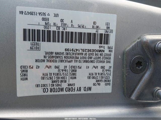 2020 FORD TRANSIT CONNECT XL PASSENGER 9