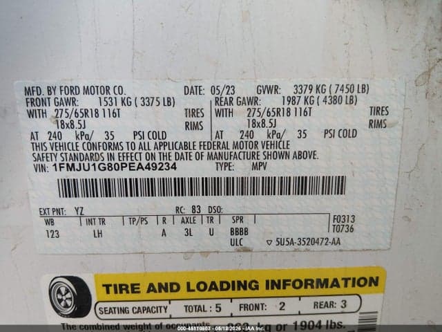 2023 FORD EXPEDITION XL 9