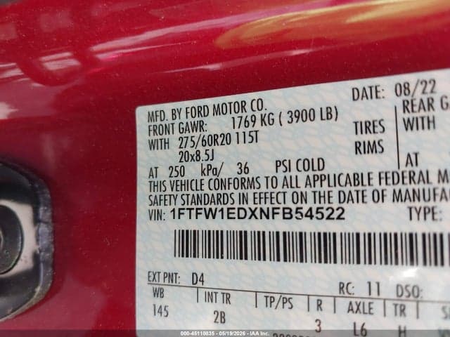 2022 FORD F-150 LARIAT 9