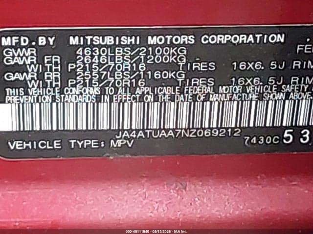 2022 MITSUBISHI ECLIPSE CROSS ES S-AWC 9