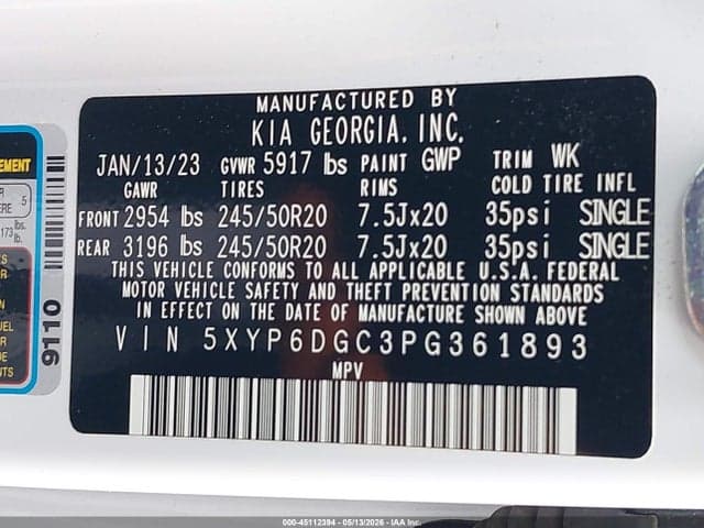 2023 KIA TELLURIDE S 9