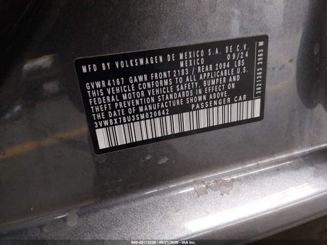 2025 VOLKSWAGEN JETTA 1.5T SPORT 9