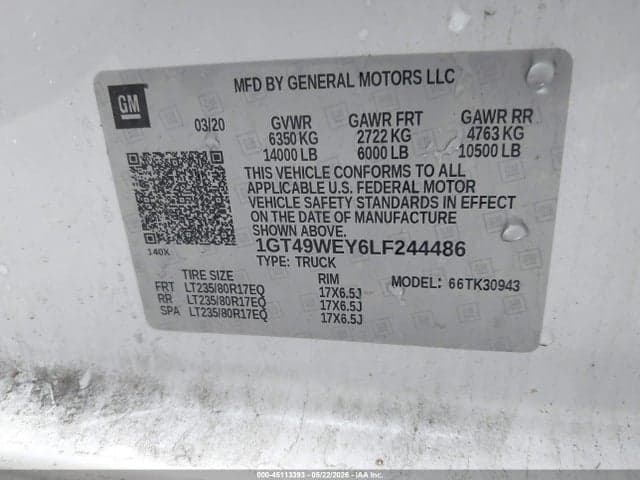 2020 GMC SIERRA 3500HD 9