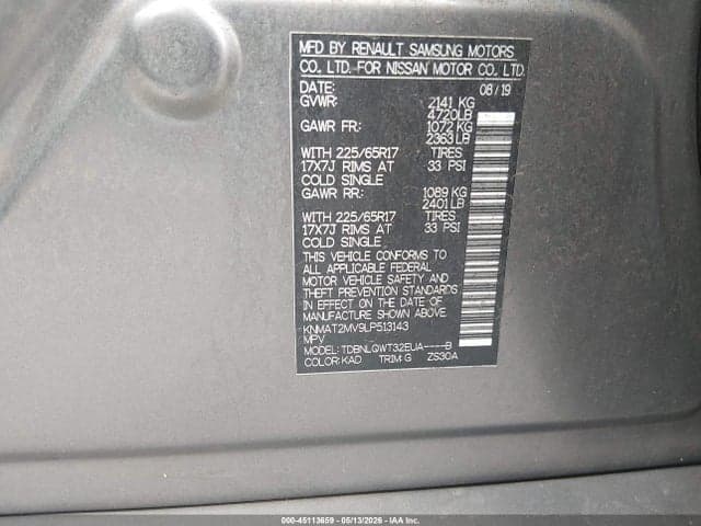 2020 NISSAN ROGUE SV INTELLIGENT AWD 9