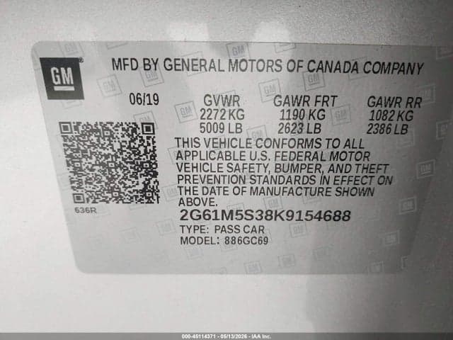 2019 CADILLAC XTS LUXURY 9