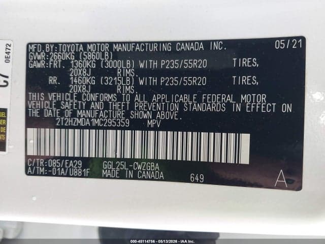 2021 LEXUS RX 350 9