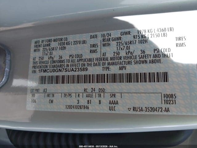2025 FORD ESCAPE ACTIVE 9