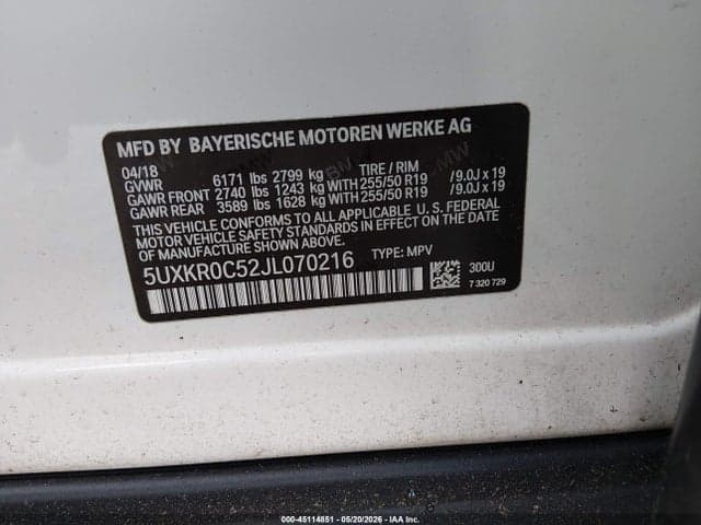 2018 BMW X5 XDRIVE35I 9