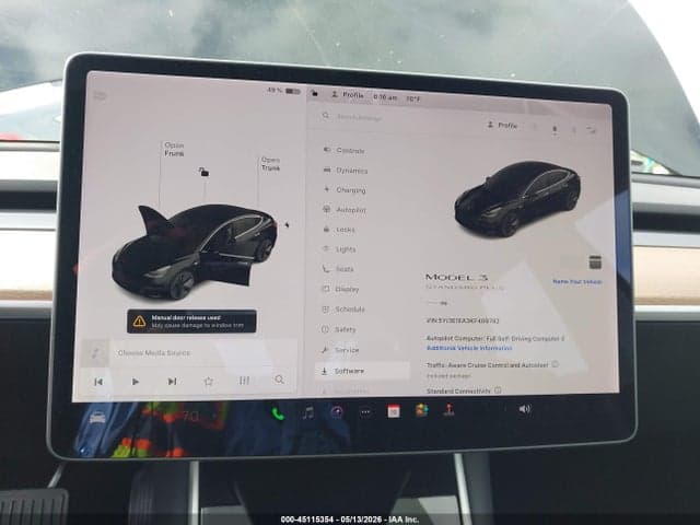 2019 TESLA MODEL 3 LONG RANGE/MID RANGE/STANDARD RANGE/STANDARD RANGE PLUS 7
