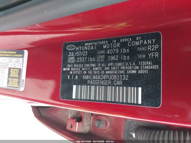 2023 HYUNDAI ELANTRA HYBRID BLUE 9