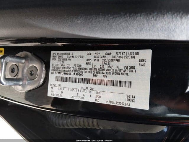 2020 FORD ESCAPE SEL 9