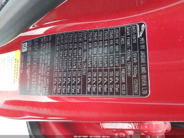 2020 JAGUAR E-PACE P250 9