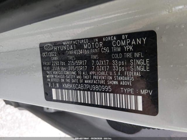 2023 HYUNDAI KONA SEL 9