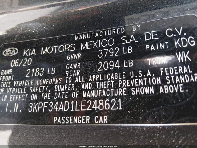 2020 KIA FORTE GT-LINE 9