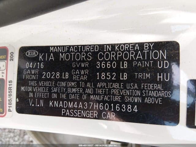2017 KIA RIO LX 9